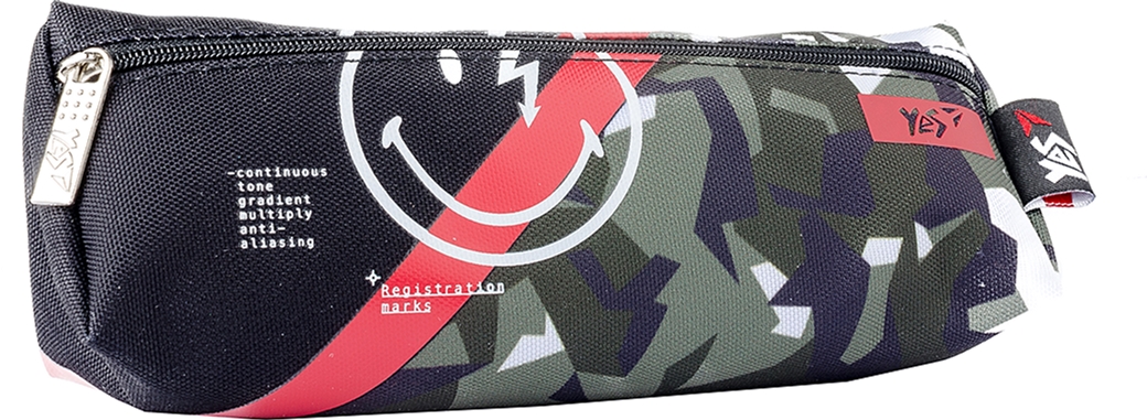

Пенал мягкий YES UN-01 Smiley World Military boy (532973)