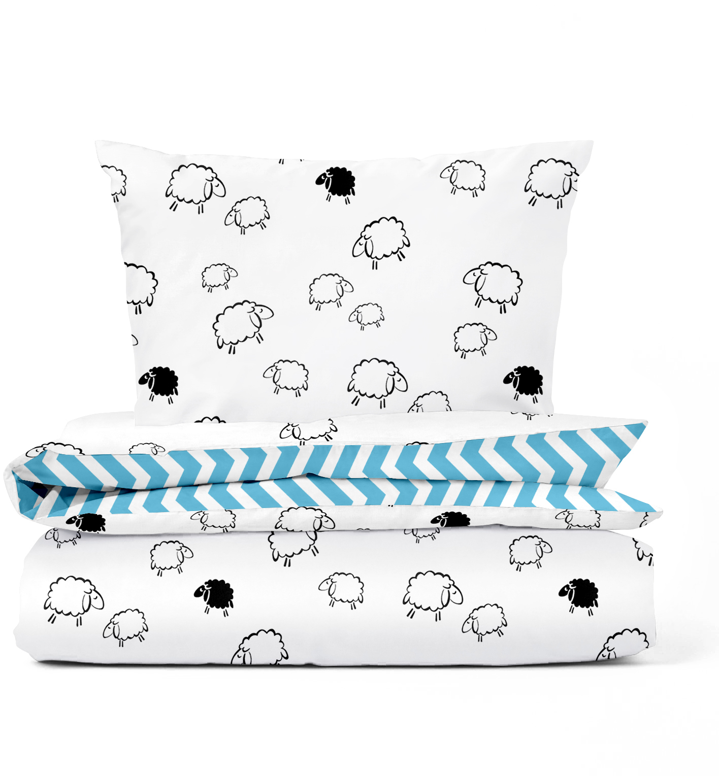 

Комплект постельного белья Cosas Sheep Zig 155х215 см