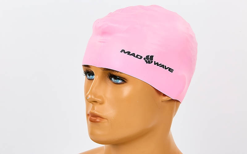 

Силиконовая шапочка для плавания в бассейне Mad Wave PASTEL Розовый (СПО M053504)