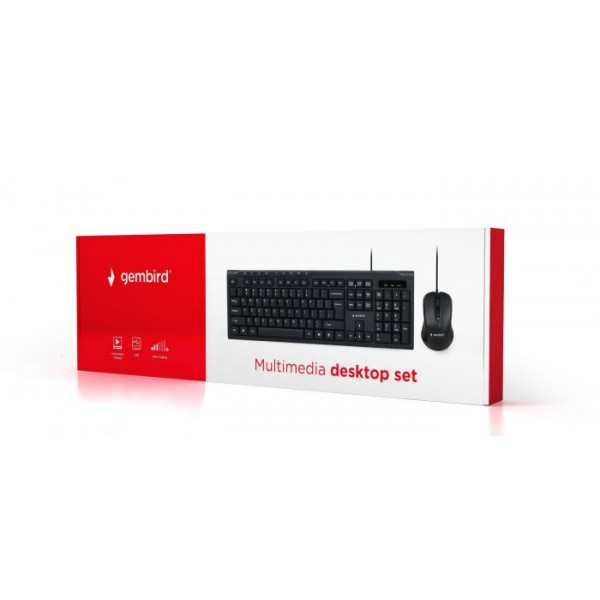 

Комплект (клавиатура, мышь) Gembird KBS-UM-03-UA Black USB