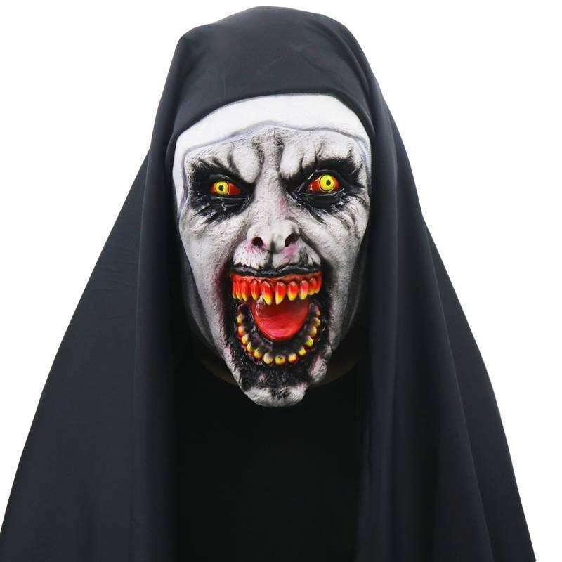 

Страшная Маска Монахини (Nun) из латекса на Хэллоуин ручной работы NoEnNameNull Модель №1