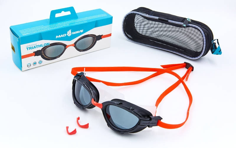 

Очки для плавания тренировочные Mad Wave TRIATHLON TPR Поликарбонат Силикон Красный (СПО M042704)