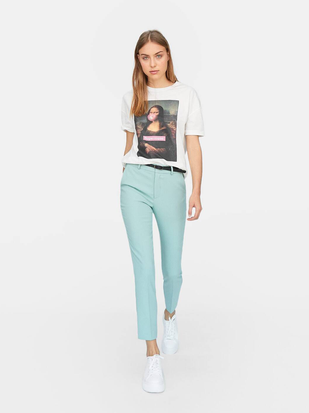 

Брюки Stradivarius 04504655506 34 Мятные