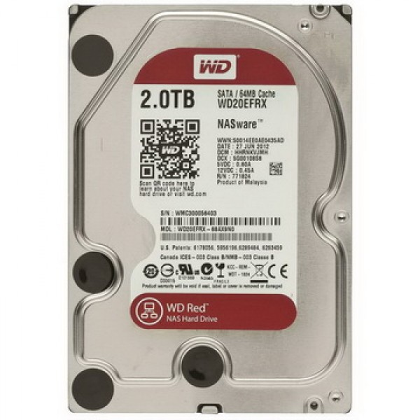 

HDD SATA 2.0TB WD Red 5400rpm 64МB (WD20EFRX)