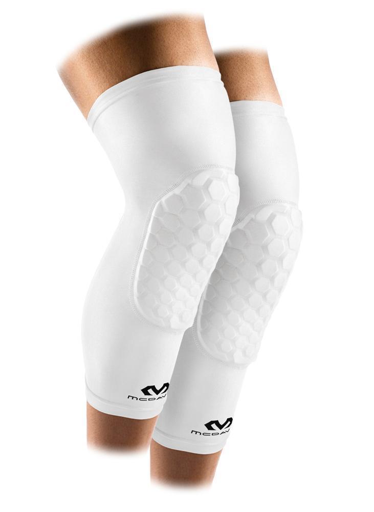 

Компрессионный Наколенник с Защитой(пара) McDavid Extended Compression Leg Sleeve with Hexpad(6446(White)) S Белый