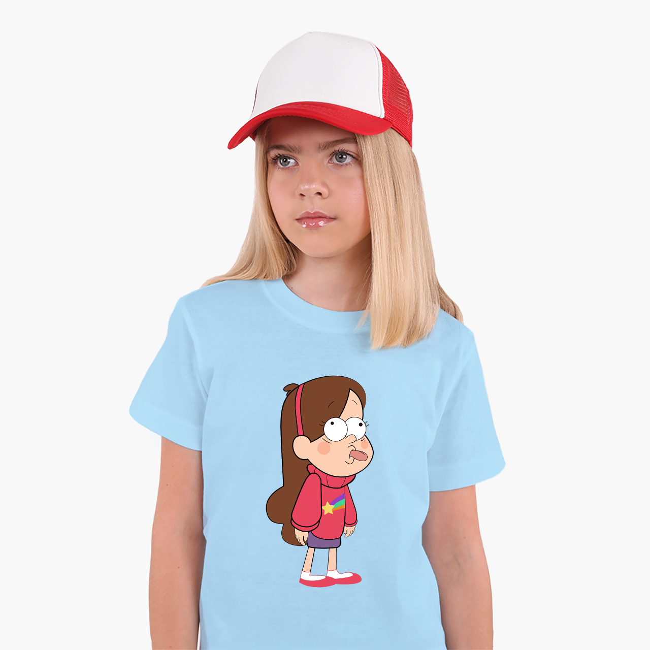 

Детская футболка Гравити Фолз Мейбл Пайнс (Gravity Falls Mabel Pines) (25186-2625-31) 88-104 см Хлопок Голубой