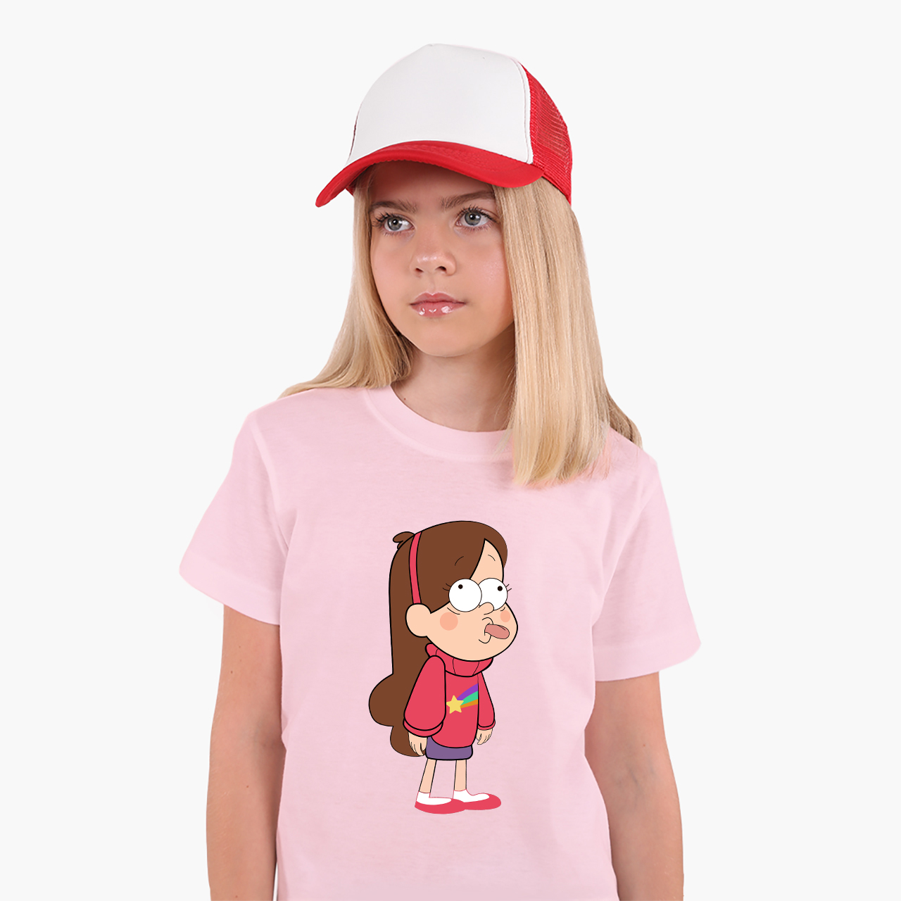 

Детская футболка Гравити Фолз Мейбл Пайнс (Gravity Falls Mabel Pines) (25186-2625) 158-164 см Хлопок Розовый