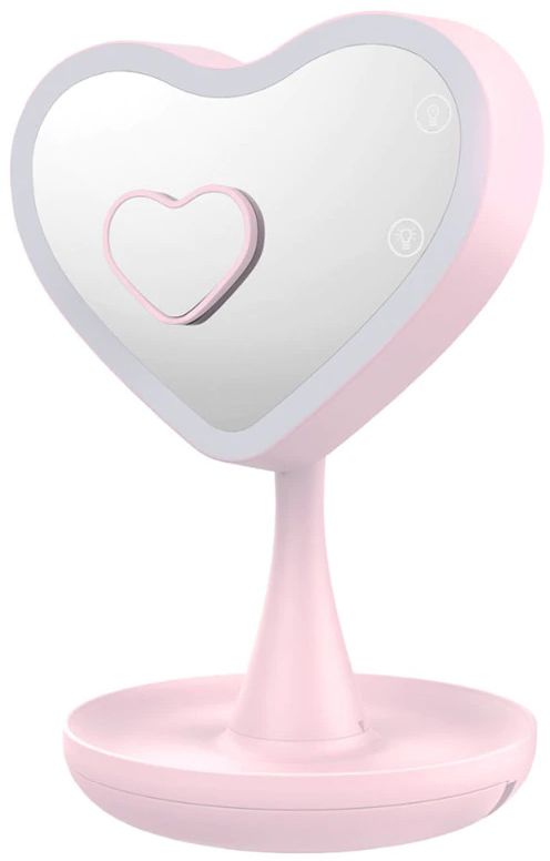 

Зеркало для макияжа UFT Mirror Heart Pink Сердце с подсветкой