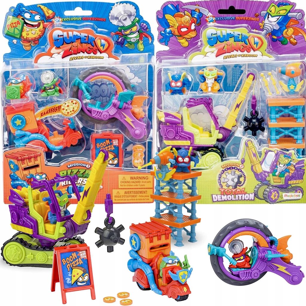 

Игровой набор Super Zings Pizza Riders Тотальный снос (456478687)