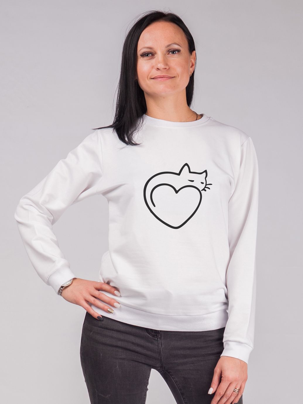 

Свитшот Malta Ж458-13-Р1 Kiss-Heart М (44) Белый