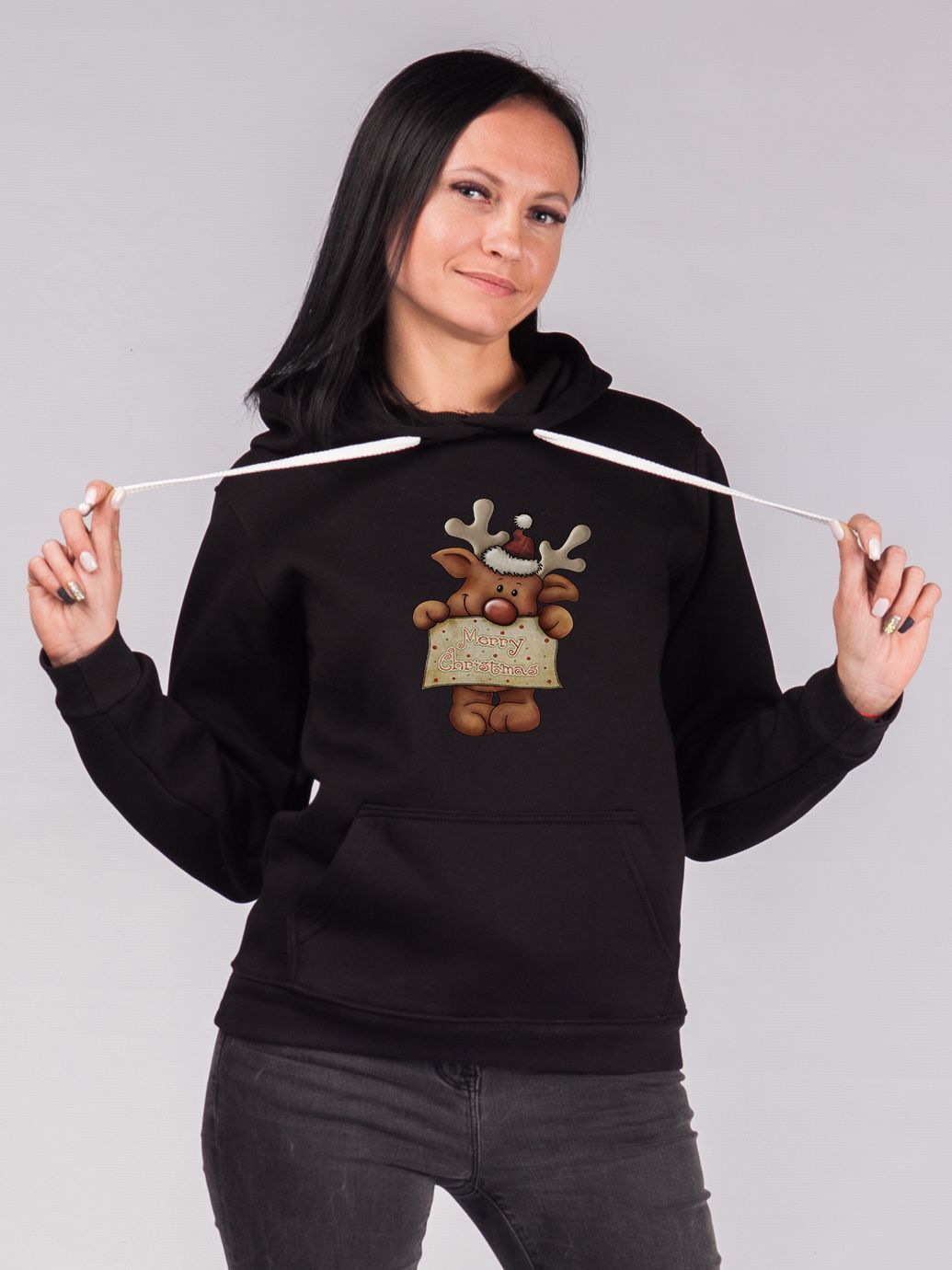

Худи Malta Ж459-14-РЧ Christmas Deer ХХL (50) Черное