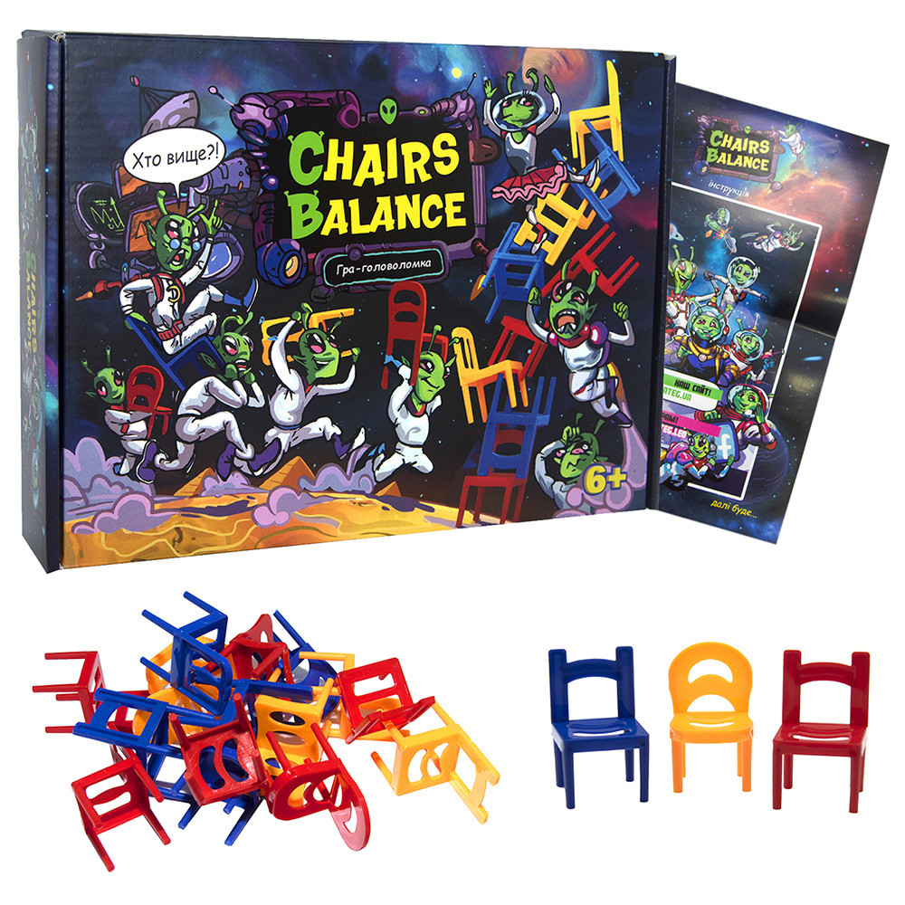 

Настільна гра "Chairs balance" (укр), в кор. Стратег /11/ (30408)