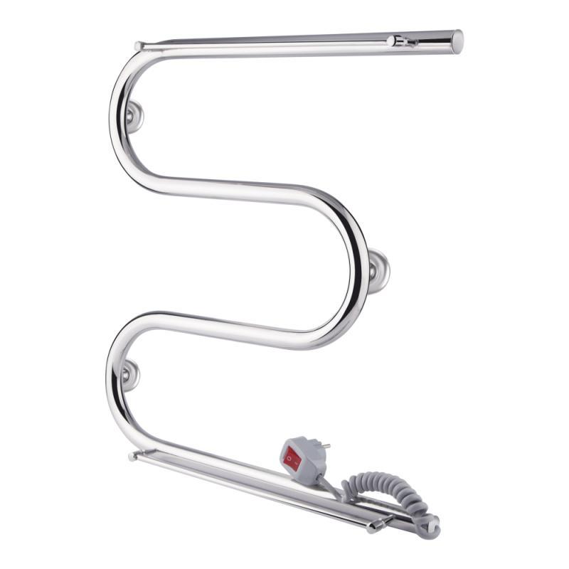 

Полотенцесушитель электрический Qtap Snake shelf CRM 500х500 RE с полотенцедержателем (QTSNAKE500500SHRE)