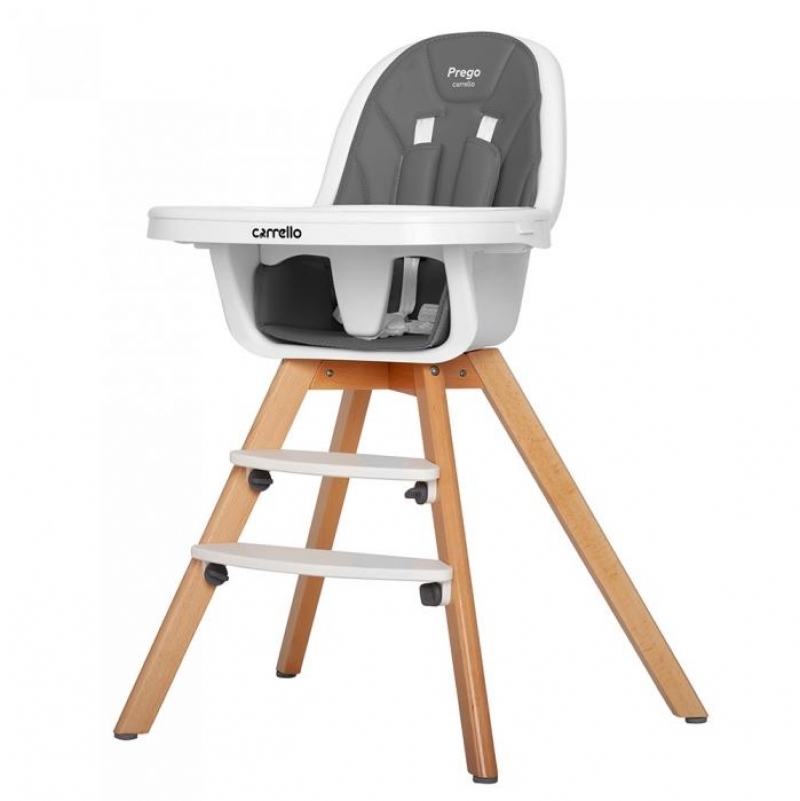 

Стілець для годування CARRELLO Prego Carrello CRL-9504/1 Palette Grey Серый CRL-9504 /1 Palette Grey