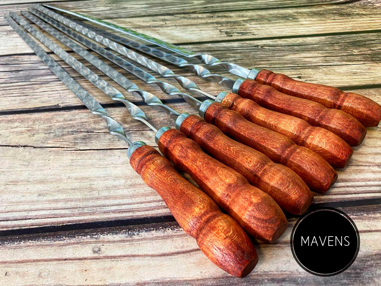 

Набор шампуров Mavens "ВИП" с деревянной ручкой, 8 шт