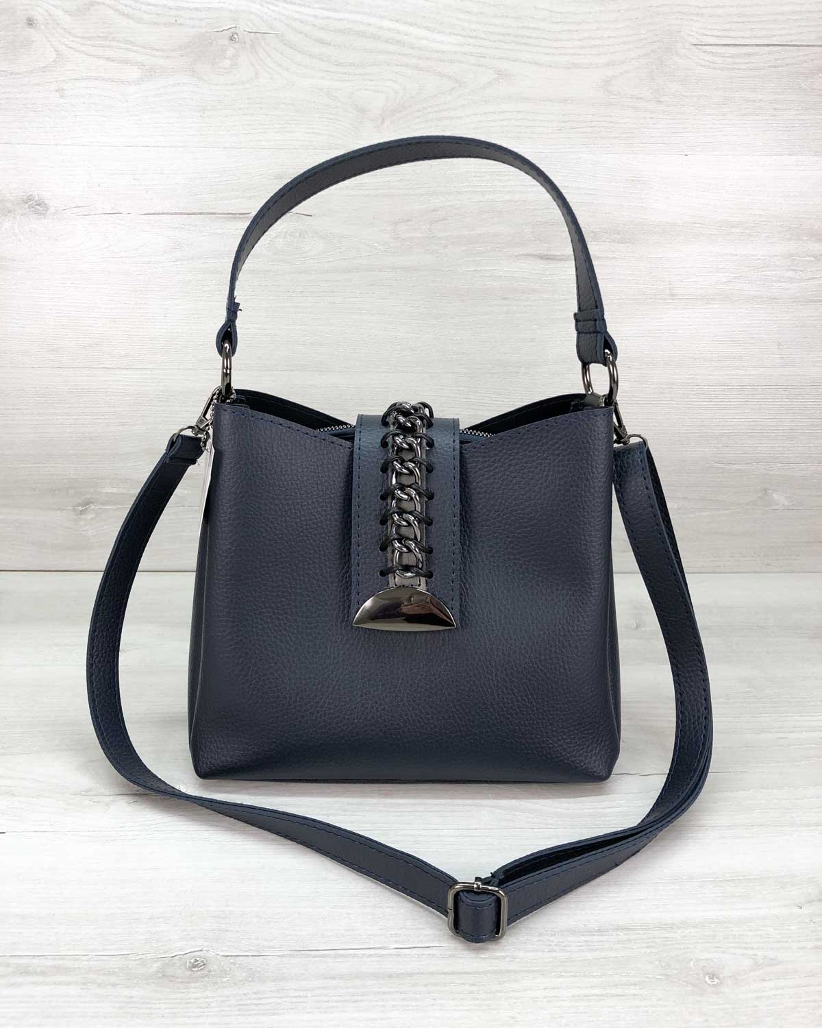 

Женская сумка Сати синего цвета