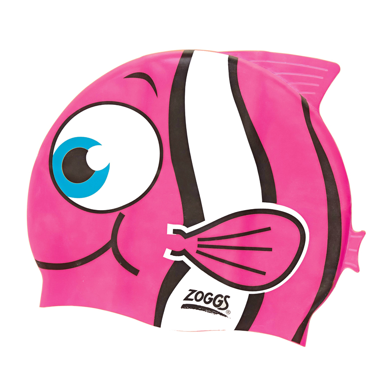 

Шапочка для плавания Zoggs Junior Character Silicone универсальный Goldfish Pink (302731)