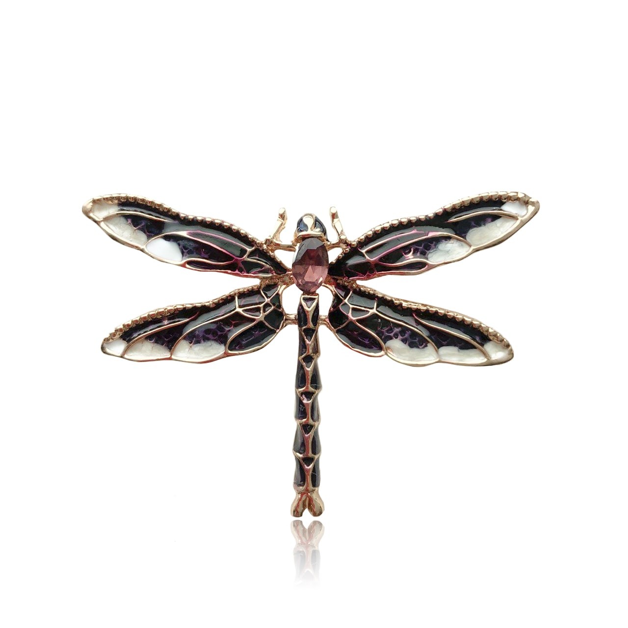 

Брошь женская BROCHE бижутерия Насекомые Стрекоза фиолетовая BRBF111778