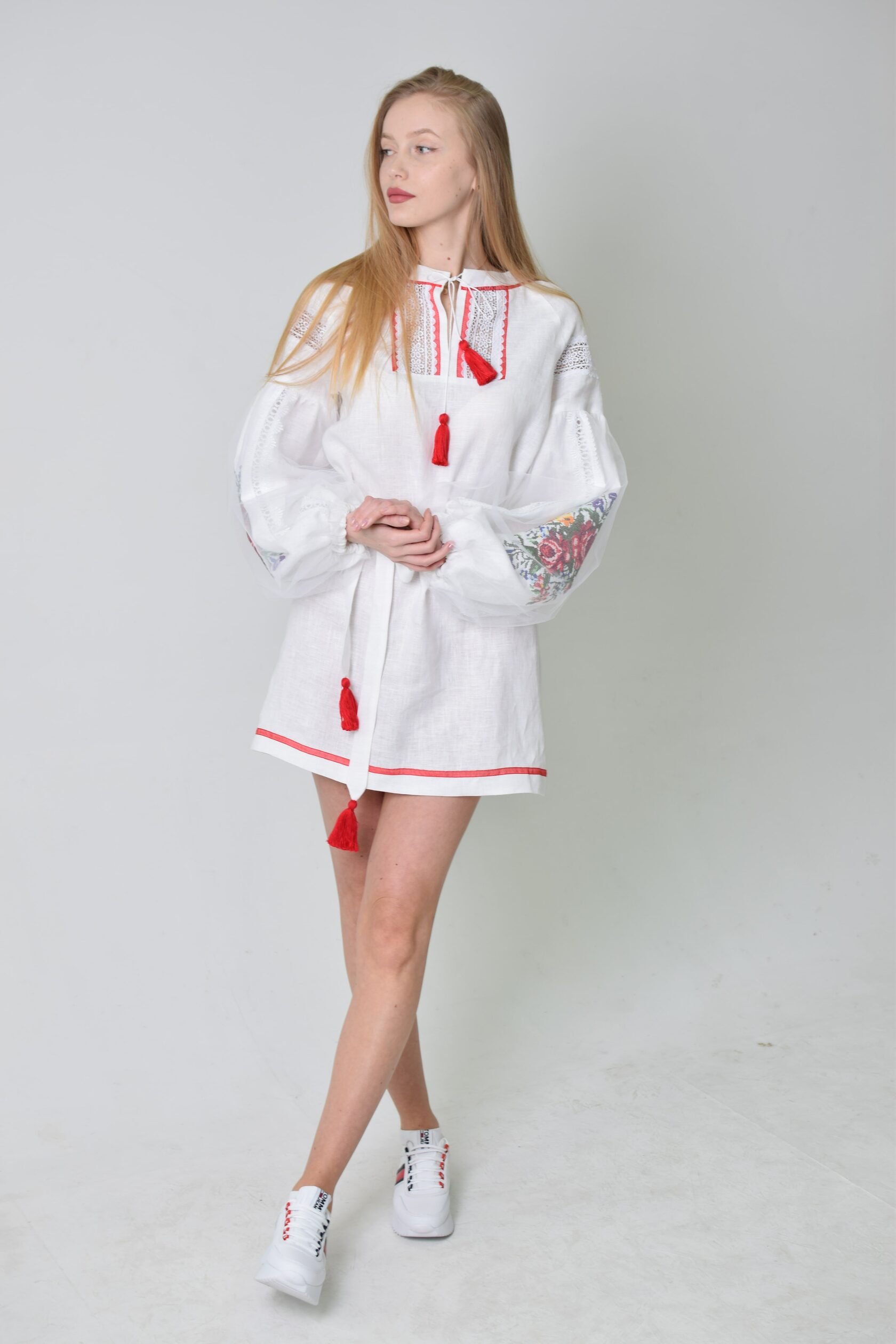 

Сукня UkrLook з вишивкою «Повітряна хмаринка»  Біла, Сукня UkrLook з вишивкою «Повітряна хмаринка» XL Біла