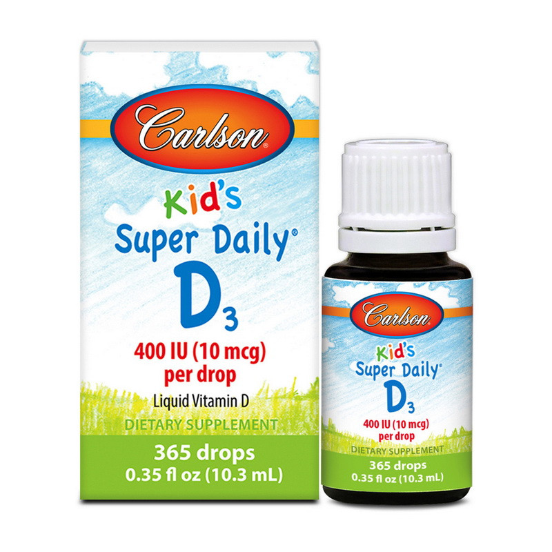 

Carlson Labs Kid's Super Daily D3 400 Iu 10.3 ml Витамин Д3 для детей