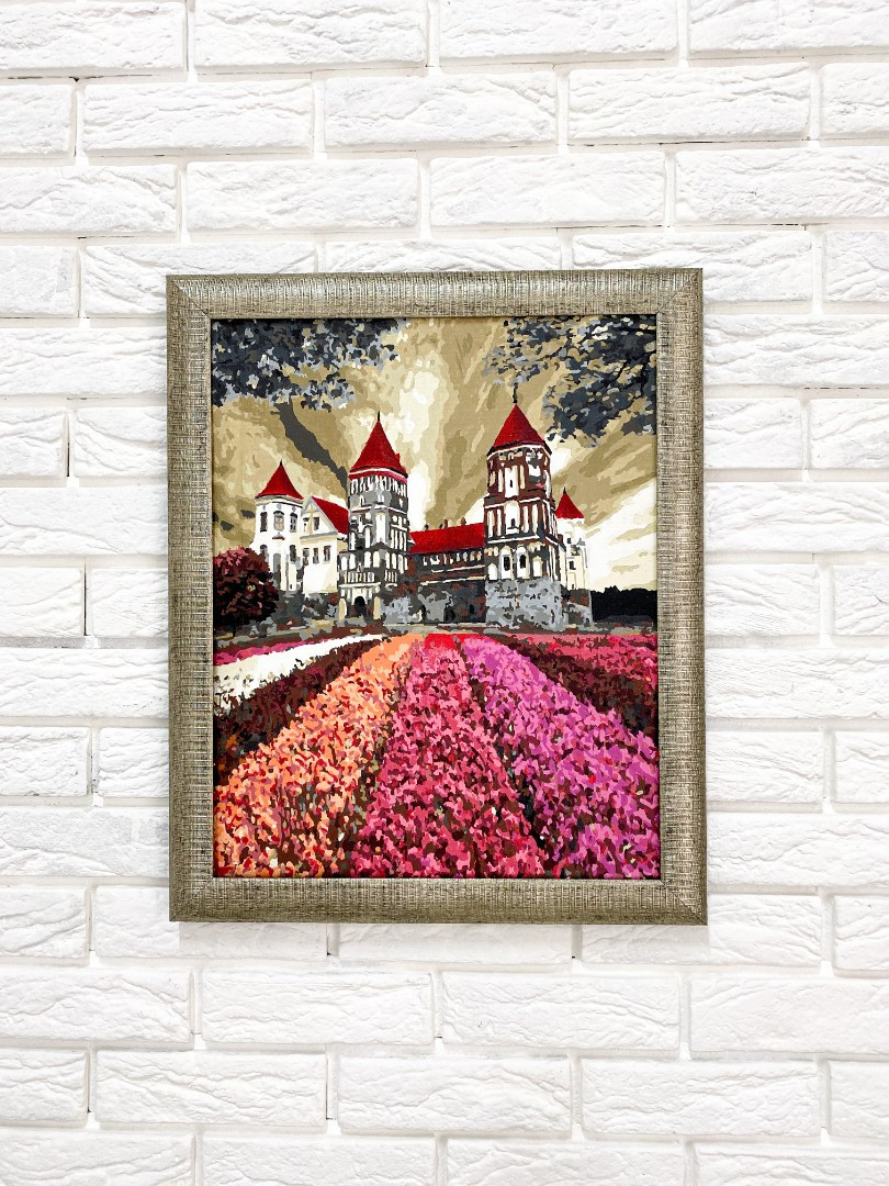 

Багетная рамка для картины по номерам BrushMe (Брашми) 40х50см (белое золото 4,5 см) RN47