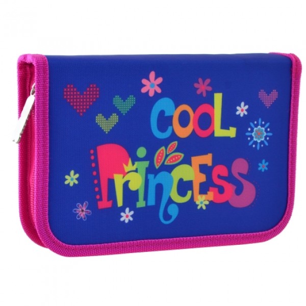 

Пенал твердый Smart одинарный с двумя клапанами HP-04 "Cool Princess"