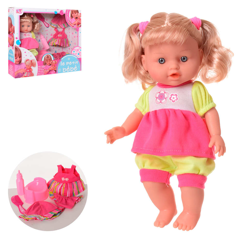 

Кукла Beles 98452 29см, пьет-писяет, горшок, наряд, бутылочка, расческа