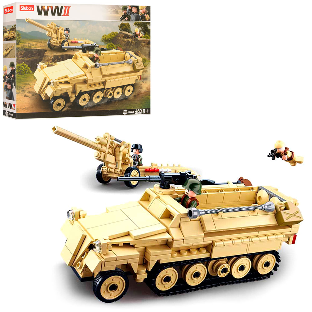 

Конструктор SLUBAN M38-B0695 (16шт) военная техника, 460дет, фигурки, в кор-ке, 38-28,5-7см