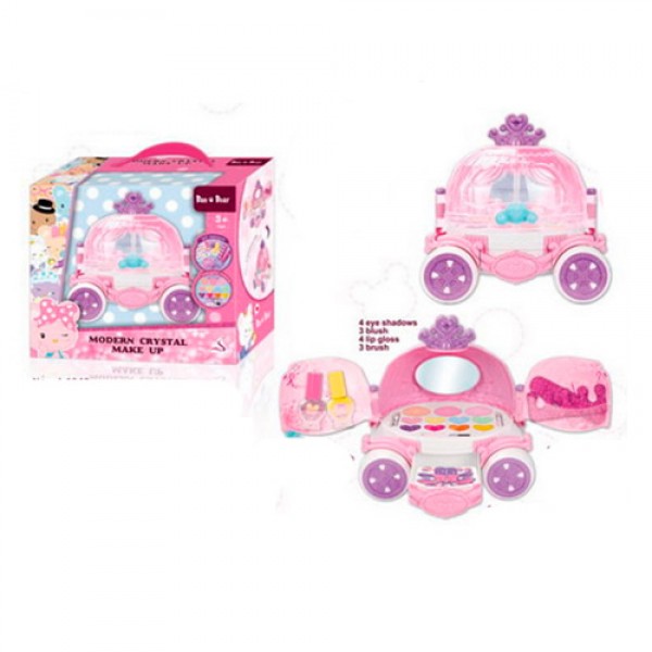 

Косметика J-1043 (16шт) карета, тени, набор для маникюра, зеркало, в кор-ке, 30,5-26,5-16см