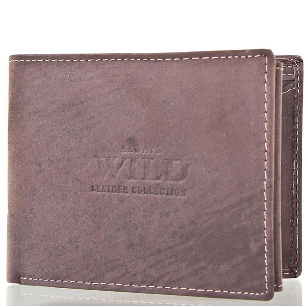 

Кошелек мужской кожаный ALWAYS WILD DNKN992-MHU-brown