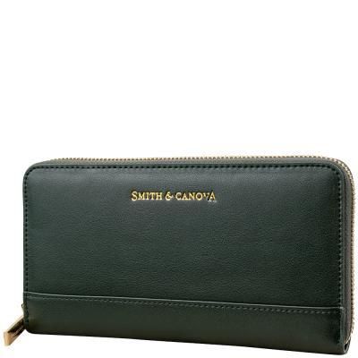 

Кошелек женский кожаный SMITH&CANOVA FUL-26813-dkgreen