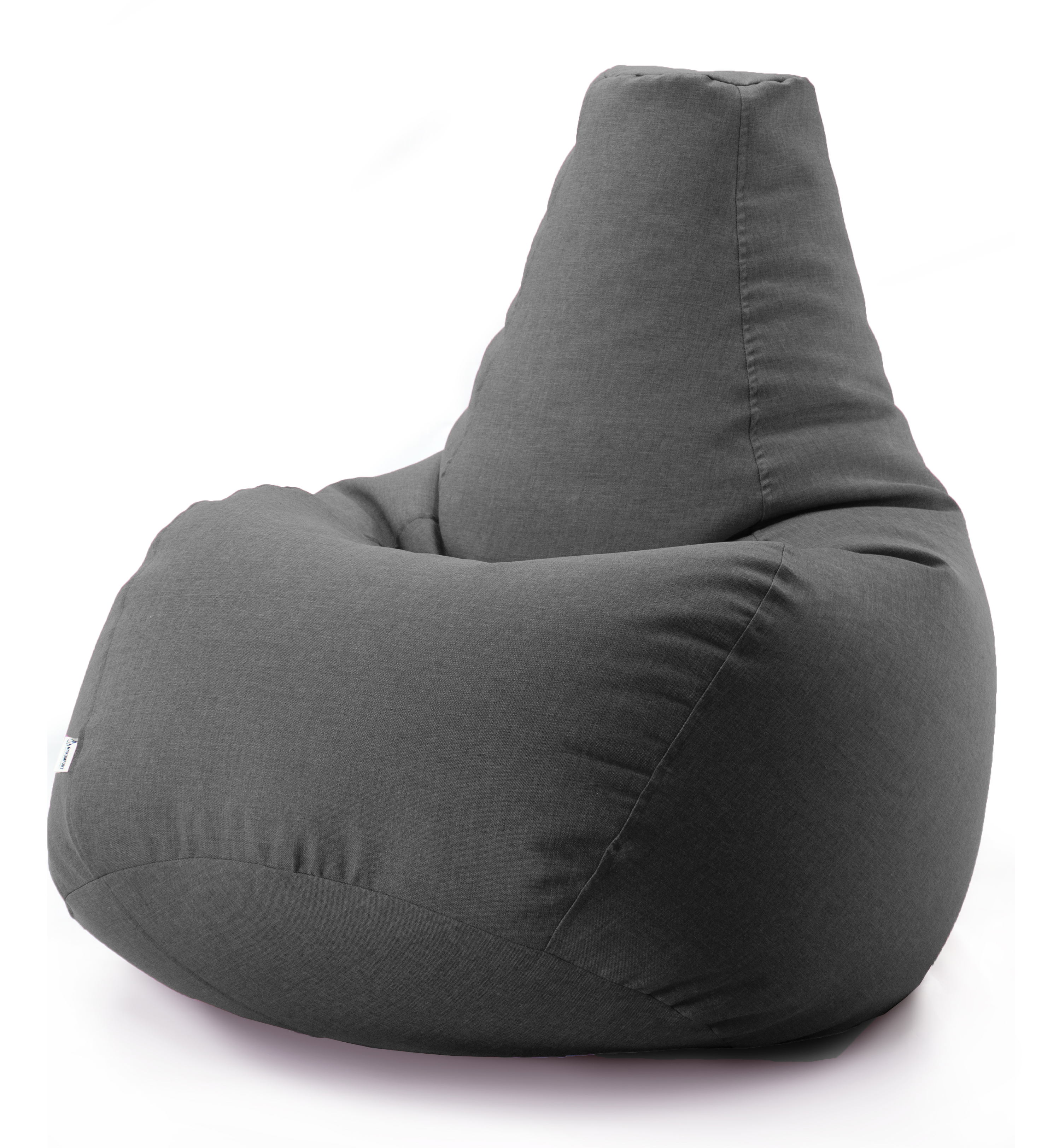 

Безкаркасне крісло мішок груша Coolki Рогожка XXXL 140x100 темно-сірий