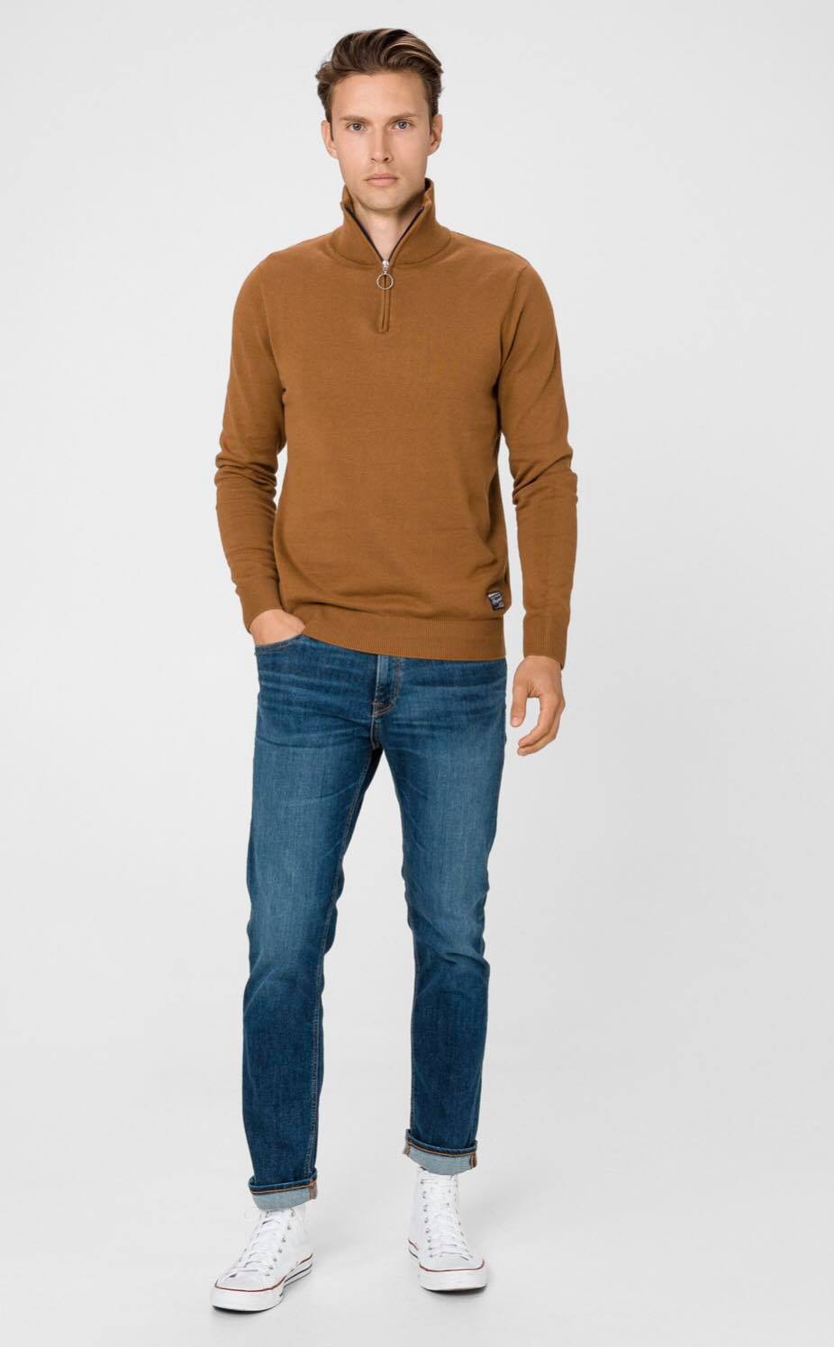 

Джемпер JACK&JONES 12175736 Rubber M охра