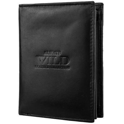 

Кошелек мужской кожаный ALWAYS WILD DNKN4-SCR3094-bl