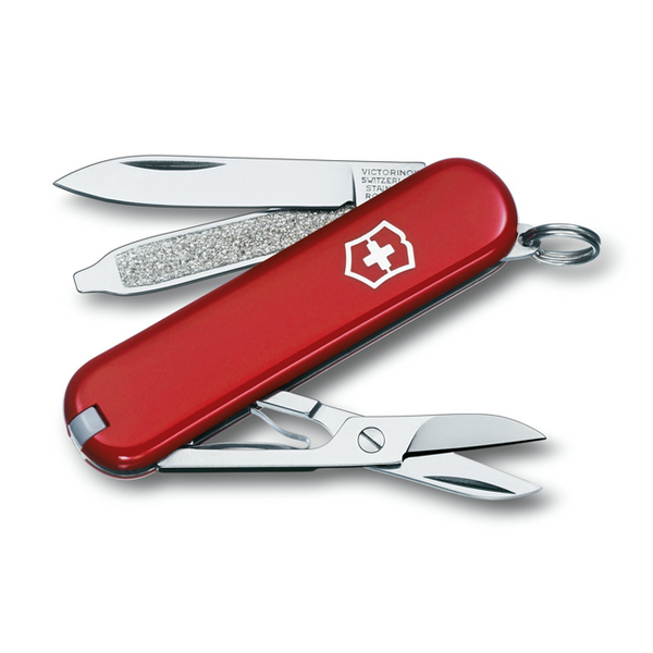 

Нож складной швейцарский многофункциональный Victorinox Сlassic червоний