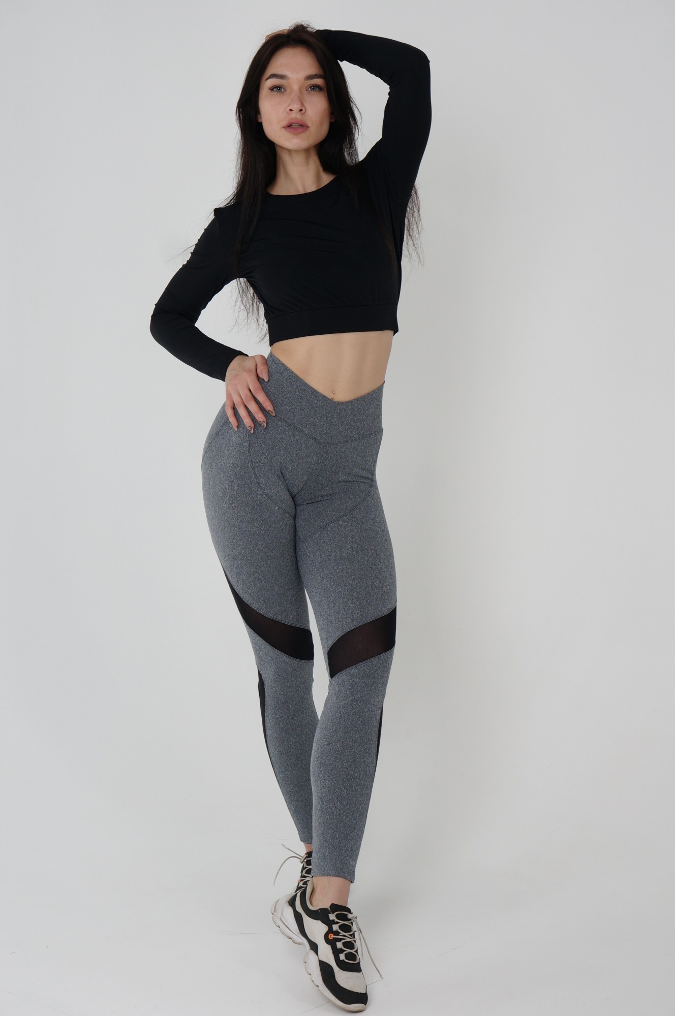 

Лосины для фитнеса и йоги Vikifit Eminence Grise XL Серые