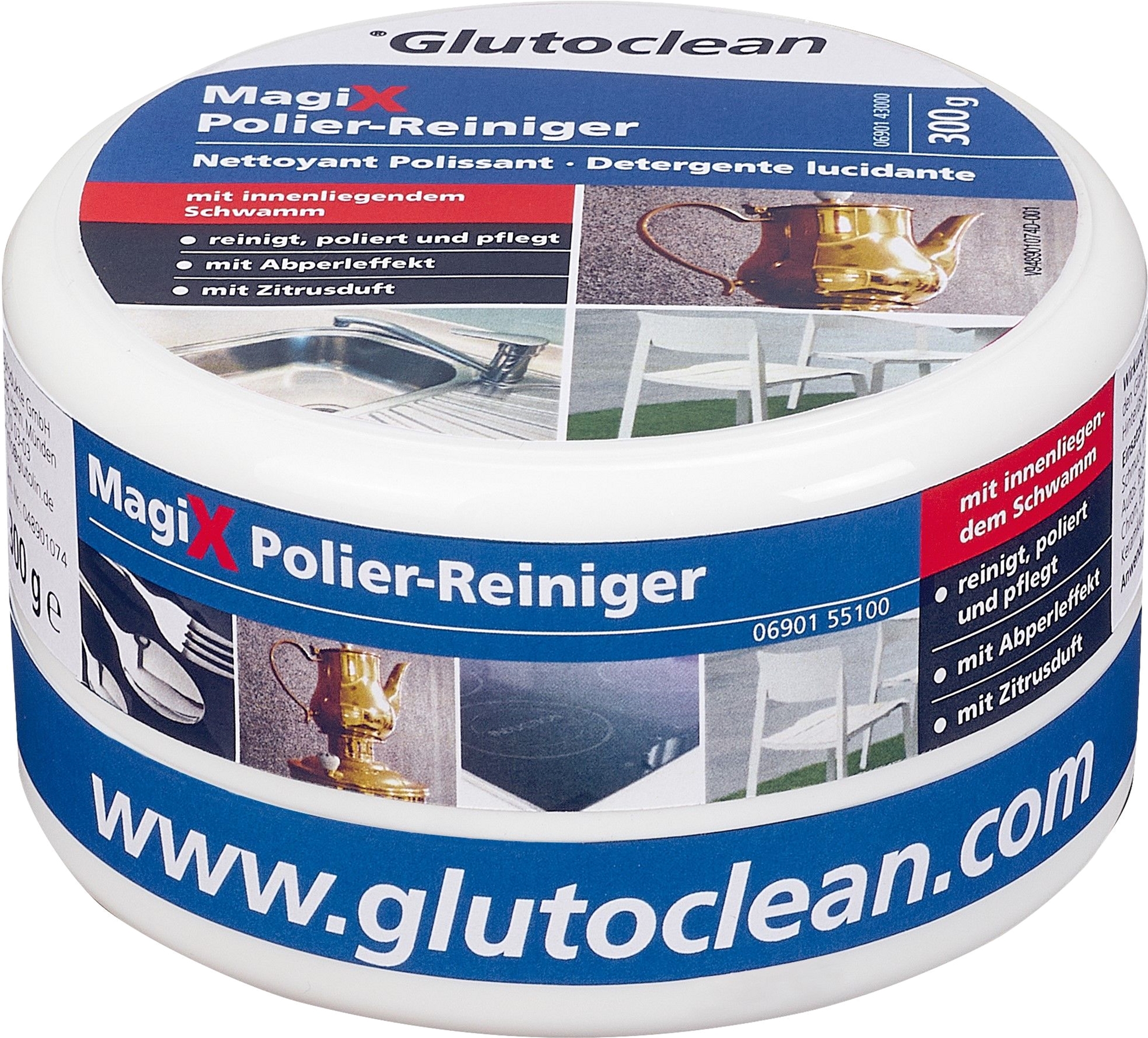 

Полирующий очиститель Glutoclean Magic X 300 г