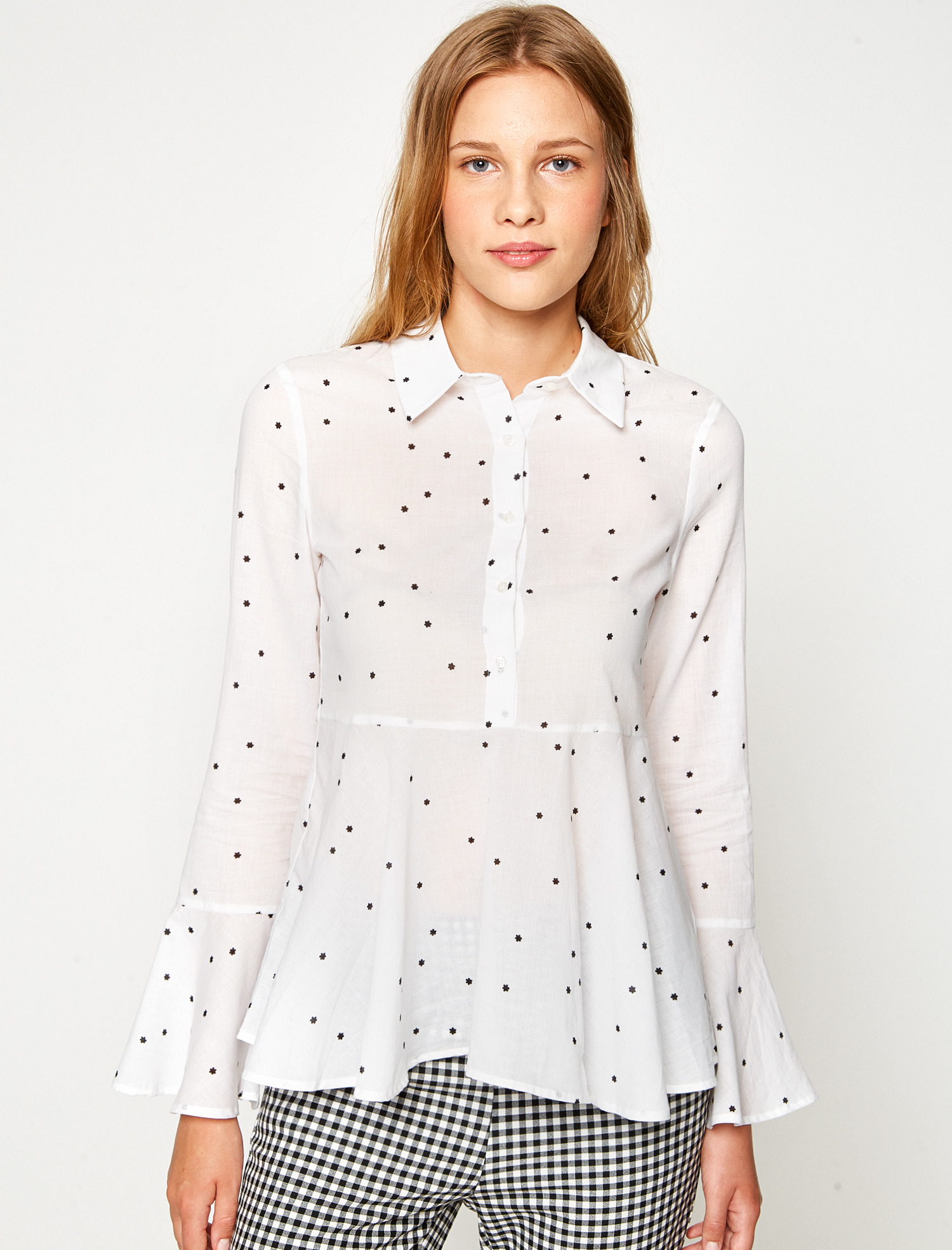 

Блузка Koton 7YAL66379IW 36 Black Design