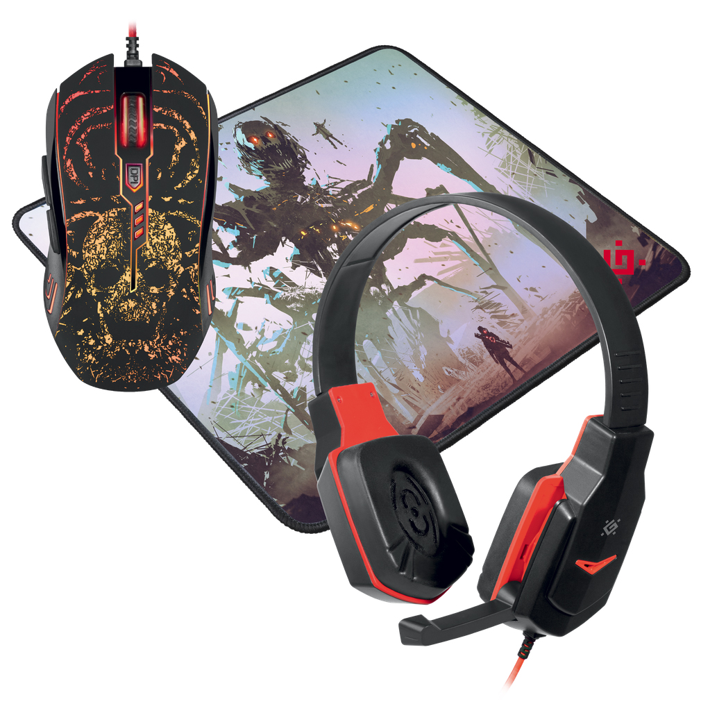 

Комплект проводной Defender Nemesida MHP-128 Black/Red (52128)
