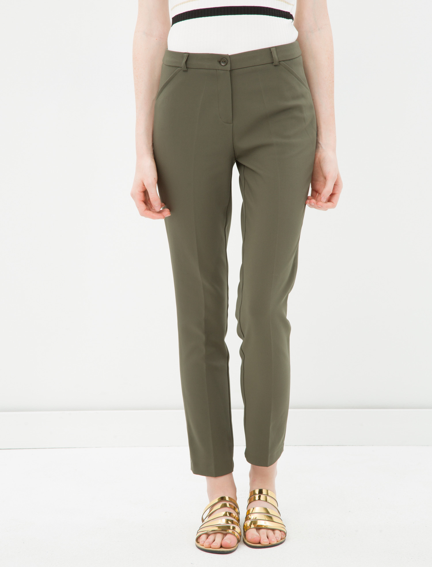 

Брюки Koton 7KAK43868EW  Khaki, Брюки Koton 7KAK43868EW 38 Khaki