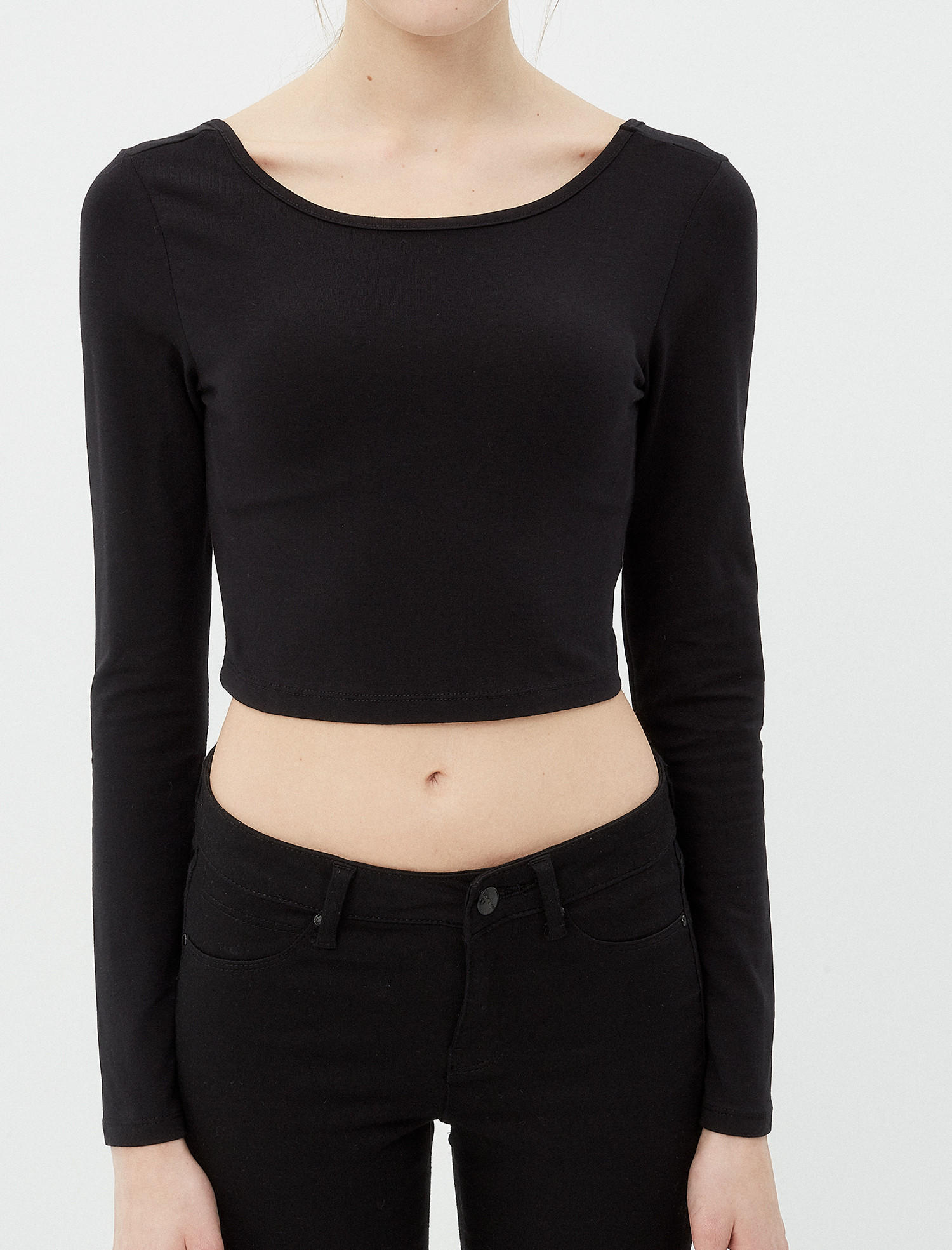 

Лонгслив Koton 7YAL11461JK L Black