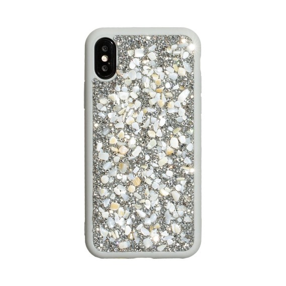

Чехол Bling World Stone для Apple iPhone X / Xs (Серебряный)