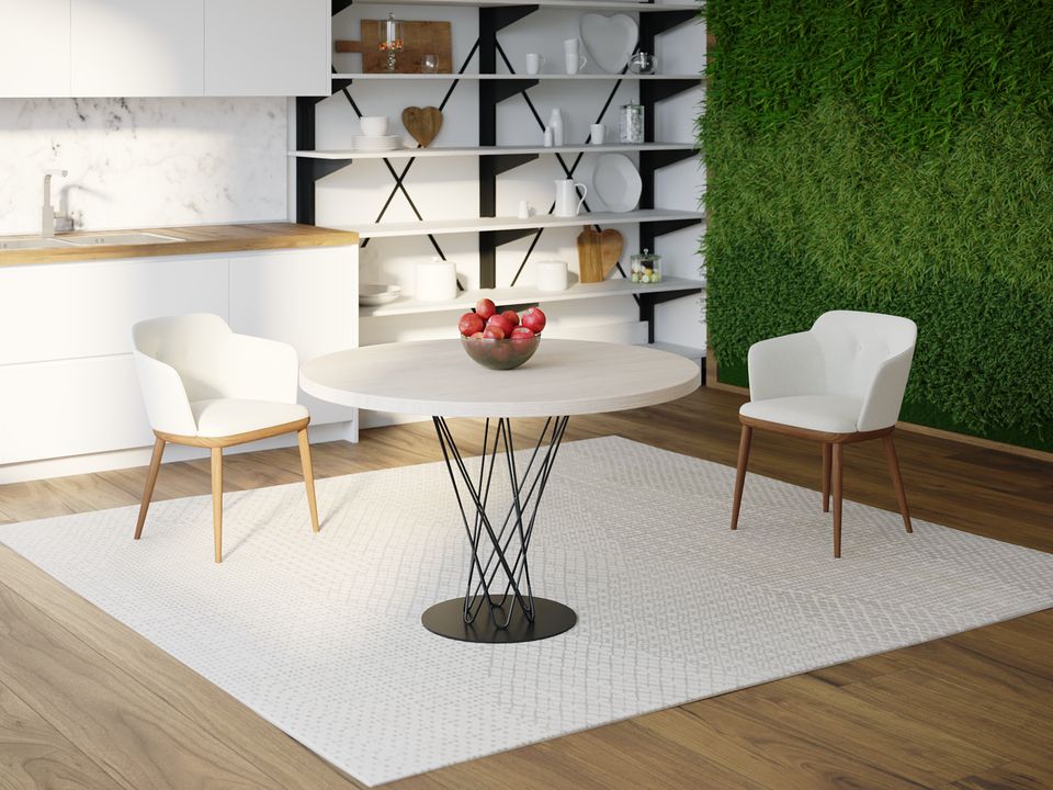 

Обеденный стол Skandi Wood SW067 Монтана Круглый ⌀ 75 см МДФ+Шпон Дуб Белый