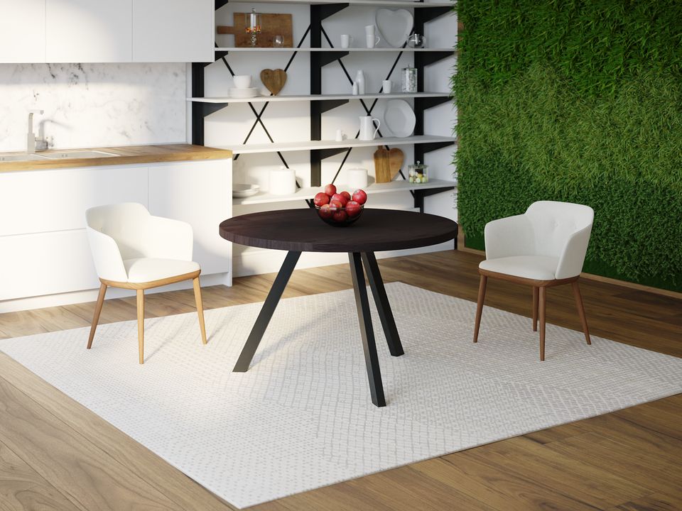 

Обеденный стол Skandi Wood SW059 Коннектикут Круглый ⌀ 110 см МДФ+Шпон Дуб Венге