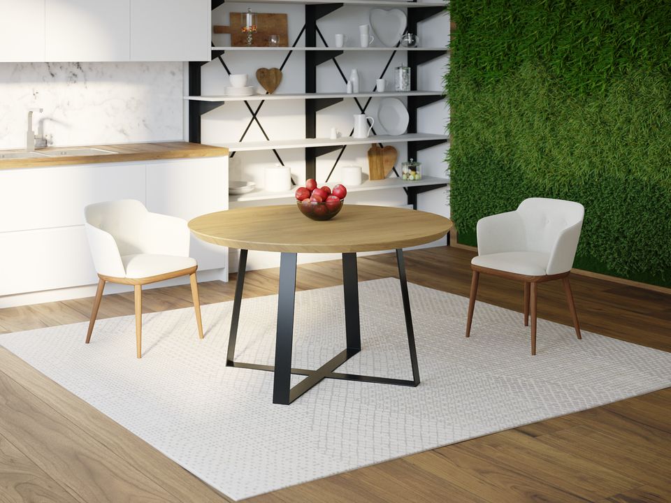 

Обеденный стол Skandi Wood SW062 Миссисипи Круглый ⌀ 100 см МДФ+Шпон Дуб Натуральный