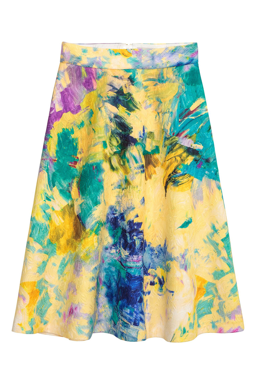 

Юбка H&M Ж1058460 цвет желтый XXS