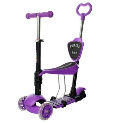 

Скутер iTrike Maxi 5 в 1 фиолетовый (JR 3-026-K violet)