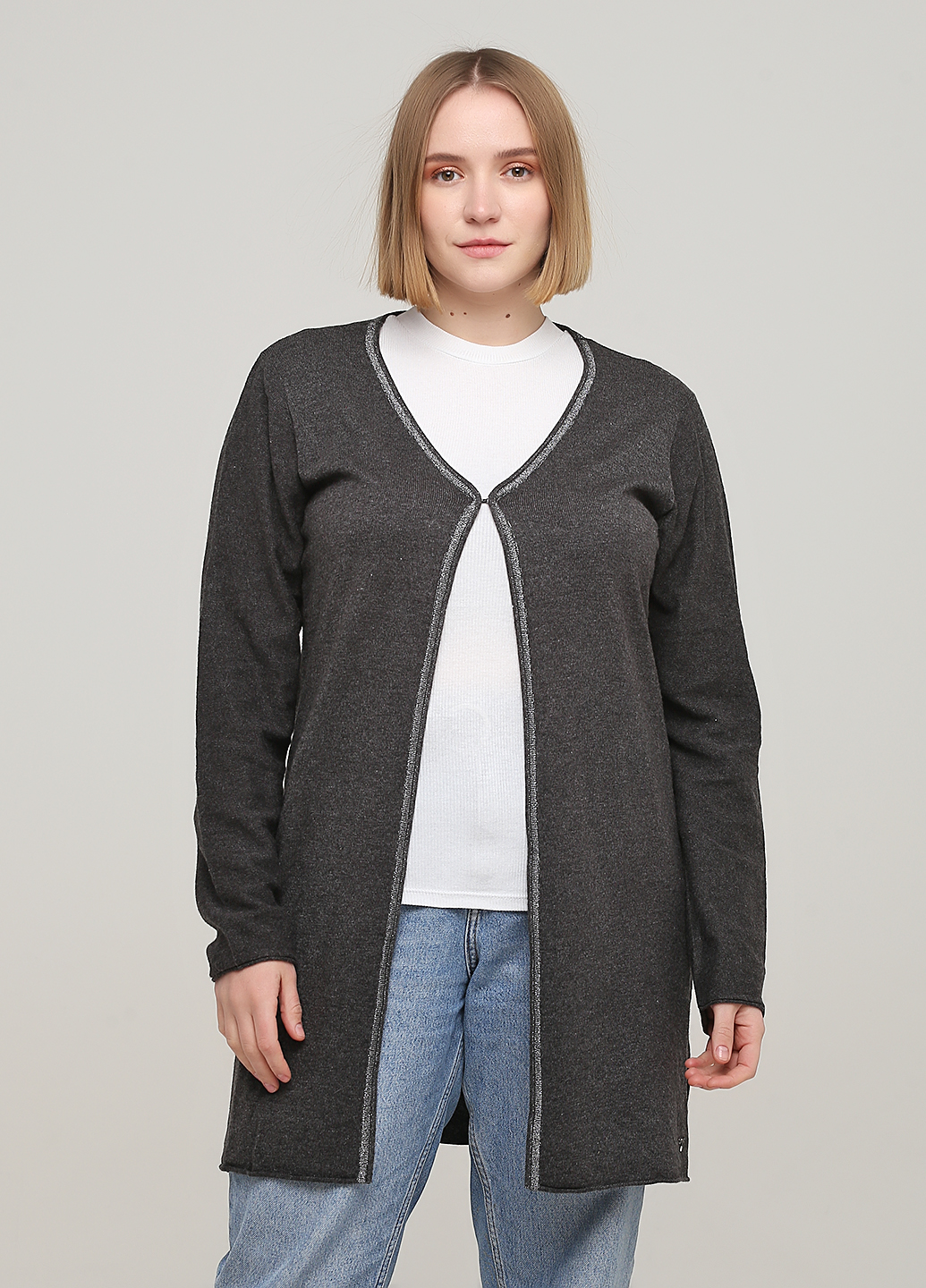 

Кардиган Women Dept smixb08800148 XXL серый 2000000544915
