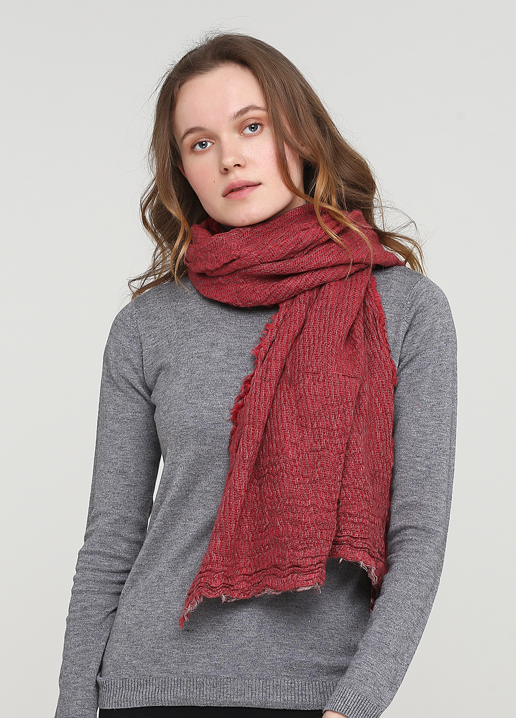 

Шарф Sisley smix05500051 uni Бордовый 2000000491943