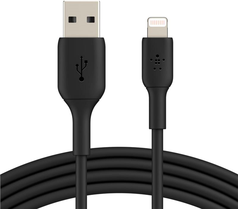 

Кабель Belkin USB-A - Lightning PVC 1 м Black